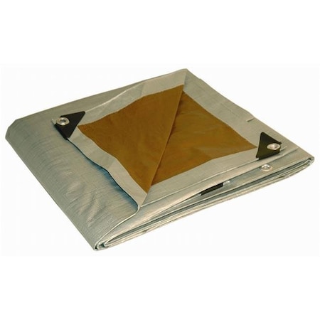 Foremost Tarp Foremost Tarp 10 X 20 Silver & Brown Tarp  21020 21020